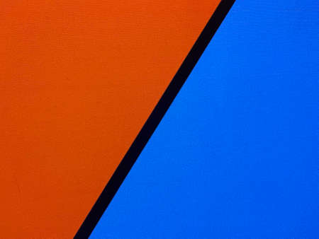 Red and blue abstract image background on the surface of billboardsの写真素材
