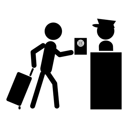 Check-in iconのイラスト素材