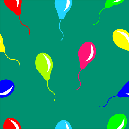 Balloons seamless patternのイラスト素材