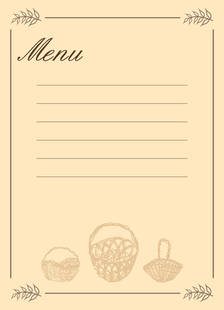 Menu basketsのイラスト素材