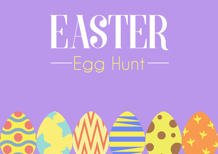 happy easter background, easter egg hunt background, vector illustrationのイラスト素材