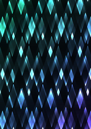 turquoise crystal shine abstract background, diamond business template, facet technology background, vector illustrationのイラスト素材