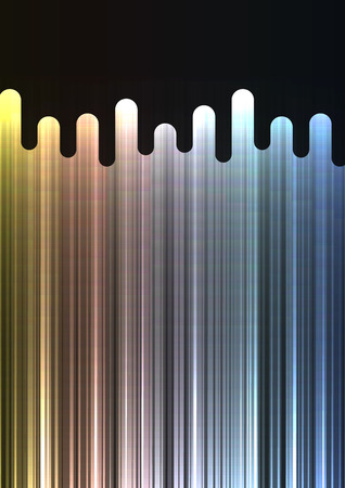 metallic melt line overlap in dark background, layer motion backdrop, simple technology template, vector illustrationのイラスト素材