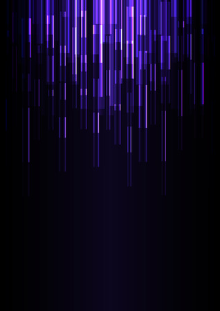 purple overlap pixel speed in dark background, geometric layer motion backdrop, simple technology template, vector illustrationのイラスト素材