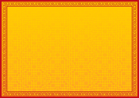 chinese new year background, abstract oriental wallpaper, yellow window inspiration, vector illustrationのイラスト素材