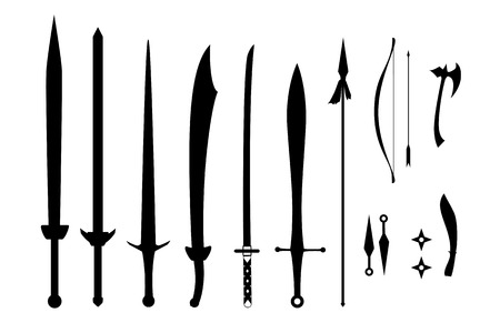 Ancient Weapon  on white backgroundのイラスト素材