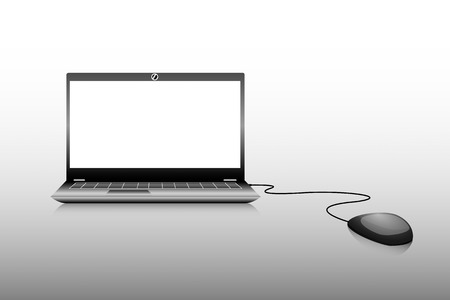Computer laptop 3d vectorのイラスト素材