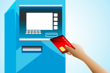 People are using the atm cardのイラスト素材