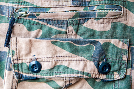 Military camouflage shirtの写真素材
