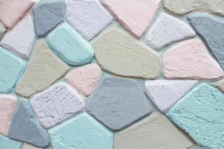 Colorful stone wall.の写真素材
