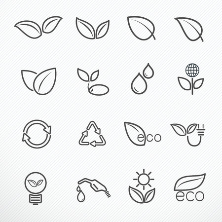 eco Icon Vector illustrationのイラスト素材