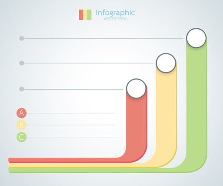 infographic elements graph. Vector illustrationのイラスト素材