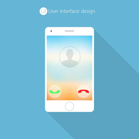 Smartphone user interface designのイラスト素材