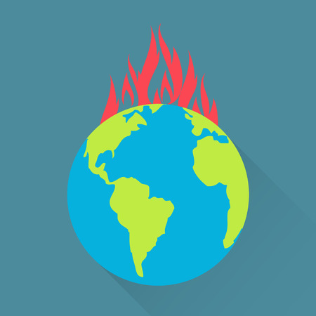 Global warming conceptのイラスト素材