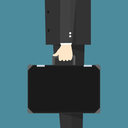 Businessman holding bagのイラスト素材