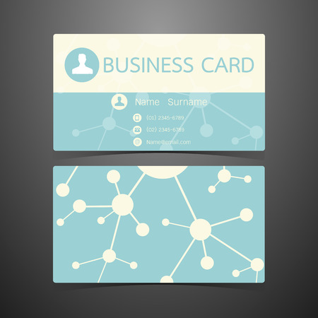 Business Cards atom design. Vector illustrationのイラスト素材