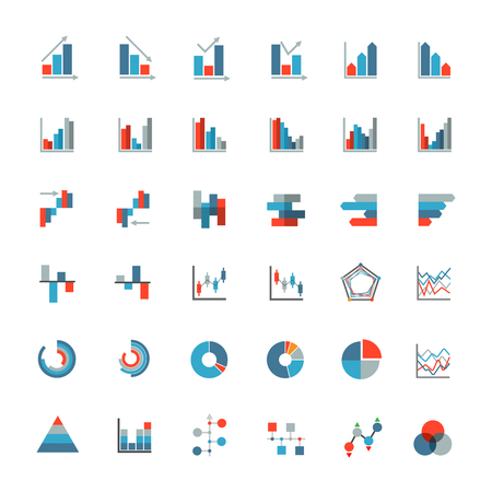 Graph iconsのイラスト素材