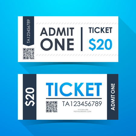 Ticket card. Element template for graphics design. Vector illustration.のイラスト素材