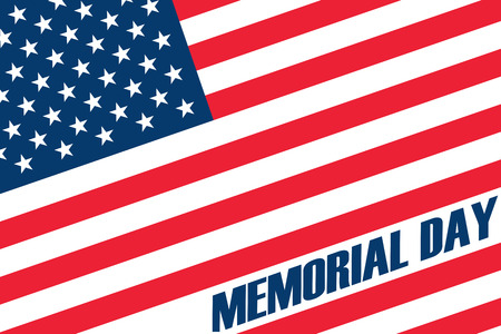 Memorial Day. Remember and honor flag background. Vector illustrationのイラスト素材