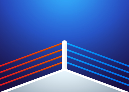 Boxing ring background. Vector illustrationのイラスト素材