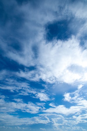 Beautiful clouds in the sky.の写真素材