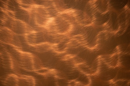 Wall made from round bur copperの写真素材