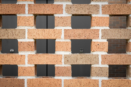 orange brick wall background pattern