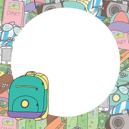 Blank space for put your text about travel conceptのイラスト素材