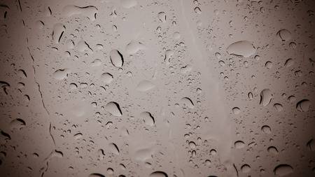Raining in the car.