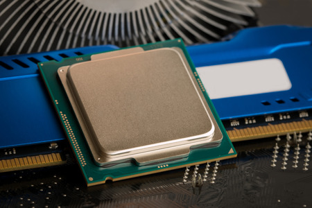 CPU socket on motherboard rear a new generation RAM.