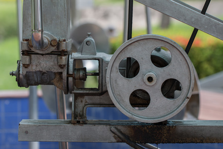 Machines, water pumps run by wind power.