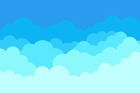 Cloud in sky. Pattern of blue heaven. Cloudy background. Cartoon cloud wallpaper. Abstract summer...