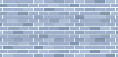 Brick wall. Block with cement. Brick background. Old brickwork. Pattern of building with stone and concrete. Vintage tile for house. Masonry for new construction of exterior. Vector.のイラスト素材