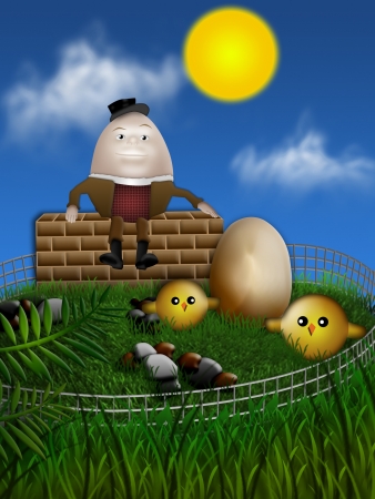 humpty dumptyの写真素材