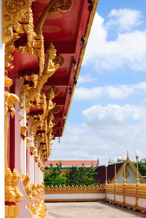 Walk way in templeの写真素材