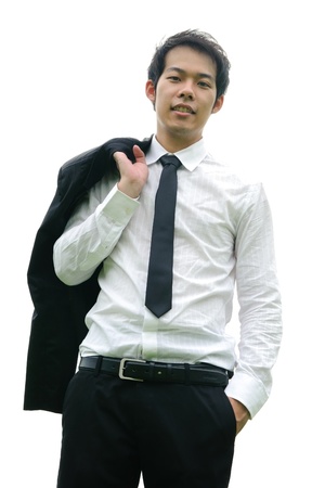 Business man concept formal relax isolateの写真素材