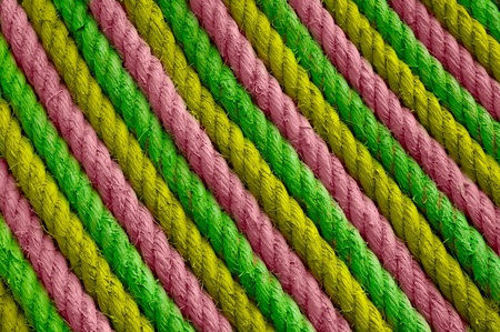 Background texture green stucture wall ropeの写真素材