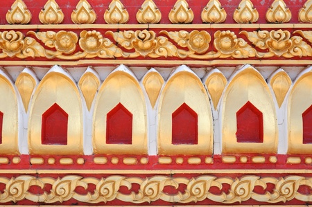 Thai style architecture art templeの写真素材