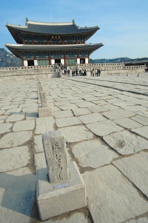 kyongbok palace korea beautiful landscapeのeditorial素材