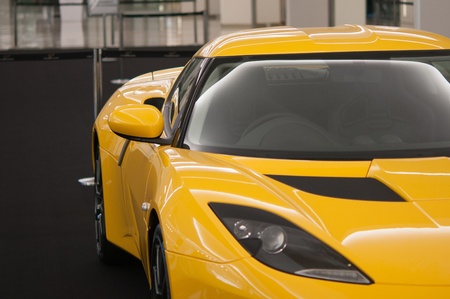 BANGKOK, THAILAND-APRIL, 14: Lotus Elise super car on display on Lotus show at Siam Paragon, APRIL 14, 2012 in Bangkok Thailandのeditorial素材