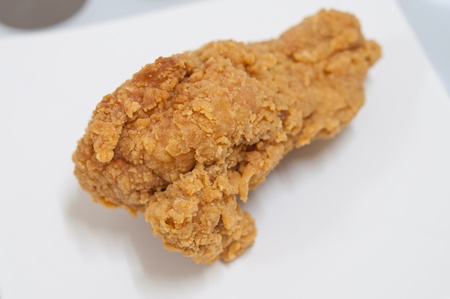 Golden brown fried chicken foodの写真素材