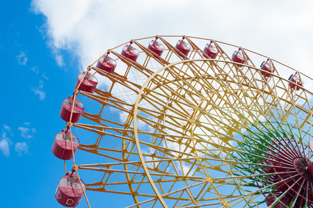 Ferris wheel of harbor land at kobeのeditorial素材