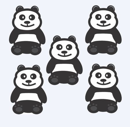 Baby Pandaのイラスト素材