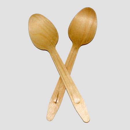 wooden spoonの写真素材