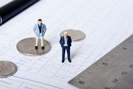 miniature manの写真素材