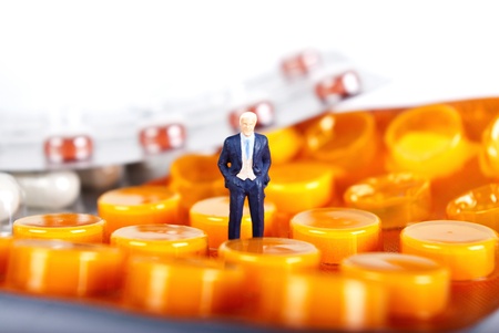 man on the drugs or pilsの写真素材