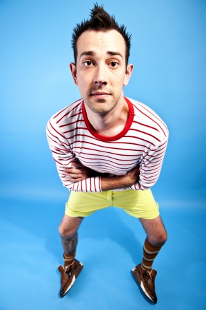 hipster man in fashion setの写真素材