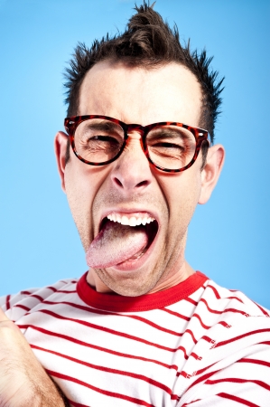 hipster man in fashion setの写真素材