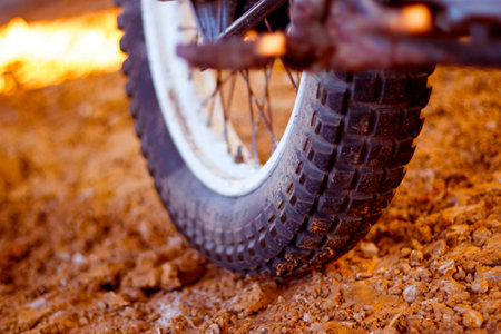 Stunt Bike Path. Stunt Bike Path.の写真素材