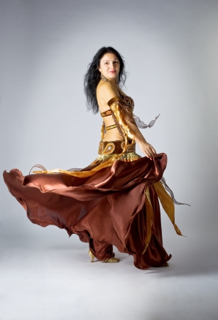 woman in traditional arabic costumeの写真素材